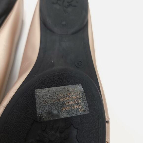 Harborsides Flats Ballet Flat Shoes Size 9 Metallic Rose Gold Wide Width - Picture 12 of 12